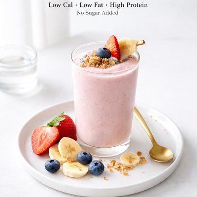 Image of Fruit Milk Shake Low Cal Low Fat High Protein No Sugar Added