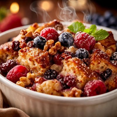 Image of Fruit Nut Bread Pudding