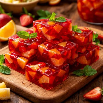 Image of Fruit Punch Gelatin Squares Uses 100 Juice