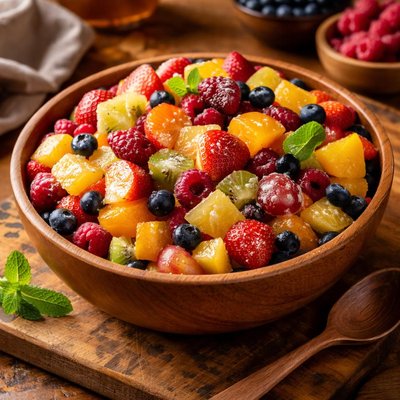 Image of Fruit Salad Combination of Fresh Canned and Frozen Fruits