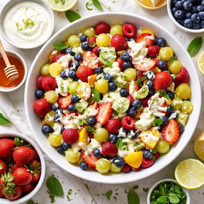 Image of Fruit Salad with Lime Yogurt