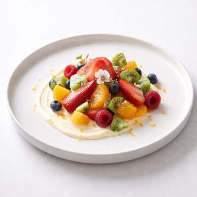 Image of Fruit Salad with Sweet Orange Cream