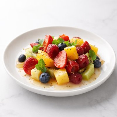 Image of Fruit Salad with Vanilla Bean Syrup