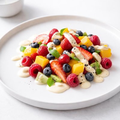 Image of Fruit Salad with Vanilla Dressing