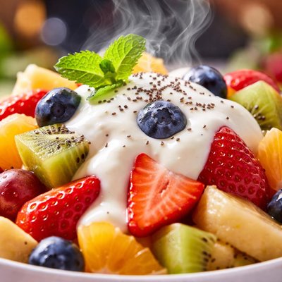 Image of Fruit Salad with Yogurt Sauce