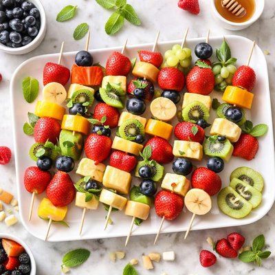 Image of Fruit Skewers for Children and Adults Too Child Safe