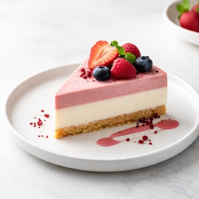 Image of Fruit Smoothie No Bake Cheesecake