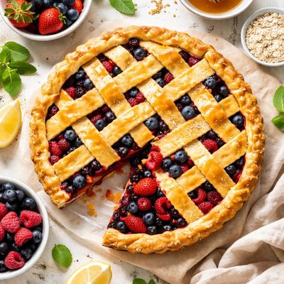 Image of Fruit Sweetened Berry Pie