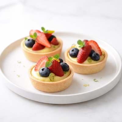 Image of Fruit Tartlets with Lemon Curd