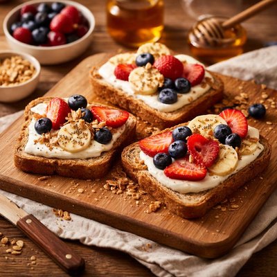 Image of Tostadas de Frutas Bajas en Grasa