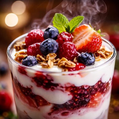 Image of Fruit Yogurt Compote or Parfait