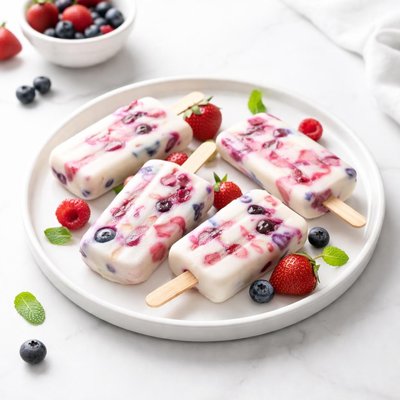 Image of Fruit Yogurt Popsicles