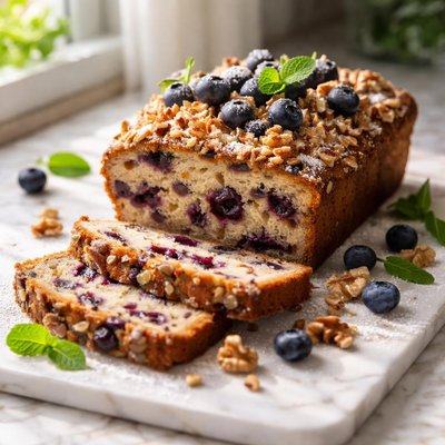 Image of Fruited Blueberry Nut Cake