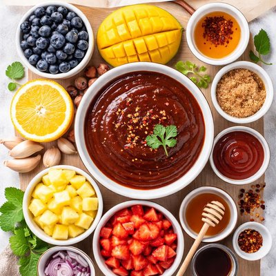 Image of Fruity Barbecue Sauce No Cook