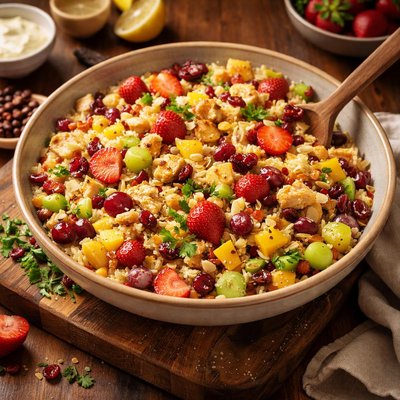 Image of Fruity Chicken Rice Salad