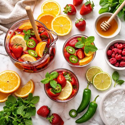 Image of Fruity Sangria with a Kick