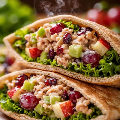 Image of Fruity Tuna Salad Pita Sandwiches