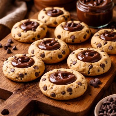 Image of Fudge Filled Chocolate Chip Thumbprints