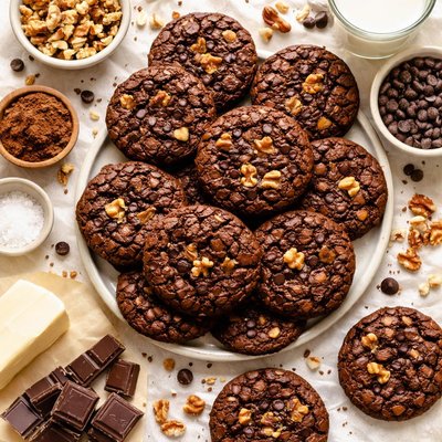 Image of Fudge Nut Brownie Cookies