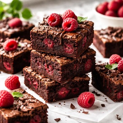 Image of Fudge Raspberry Brownies