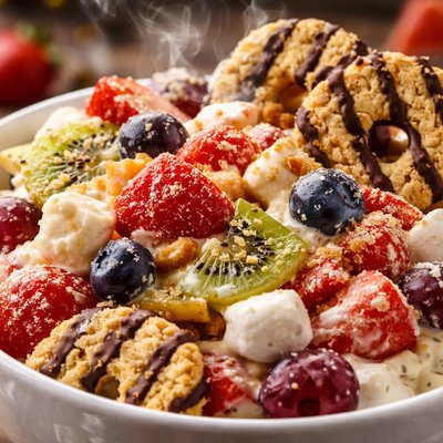 Image of Fudge Stripe Cookie Fruit Salad