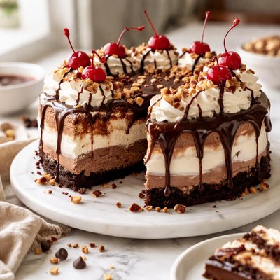 Image of Fudge Sundae Ice Cream Cake