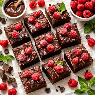 Image of Fudgy Chocolate Raspberry Bars