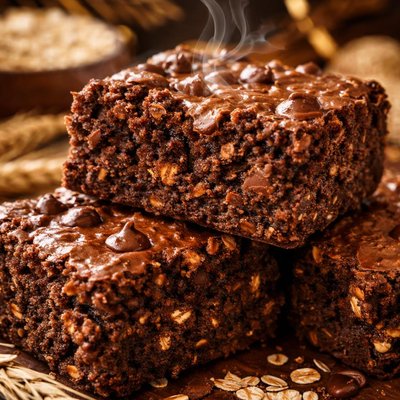 Image of Fudgy Oatmeal Wheat Germ Brownies