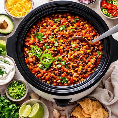 Image of Full Flavor Crock Pot Turkey Chili