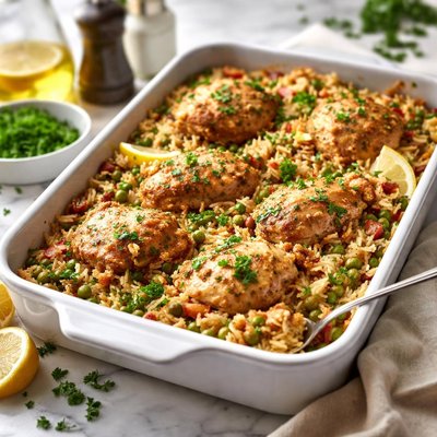 Image of Full of Flavor Chicken and Rice Casserole