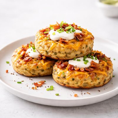 Image of Fully Loaded Potato Skin Cakes