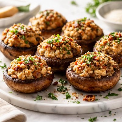 Image of Funghi Ripieni Stuffed Mushrooms