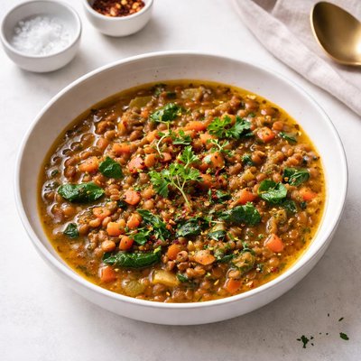 Image of Funky Vegetarian Lentil Soup