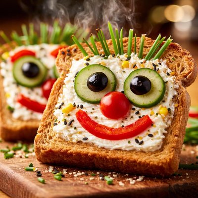 Image of Funny Face Toast Recipe