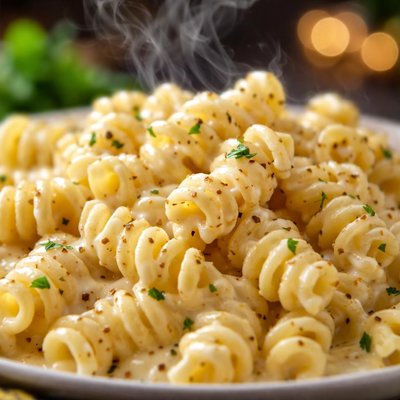 Image of Fusilli and Cream Cheese Sauce