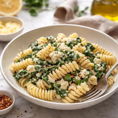 Image of Fusilli with Spinach and Ricotta