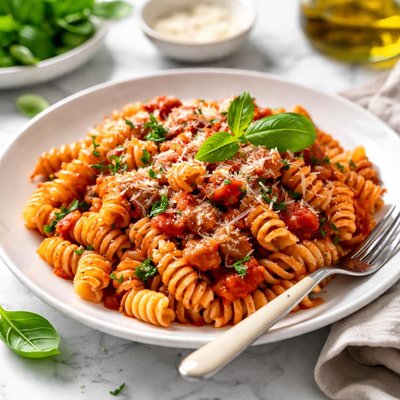 Image of Fusilli with Tuna and Tomato Sauce