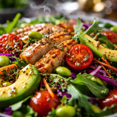 Image of Fusion Salad with Lemon Thyme Vinaigrette