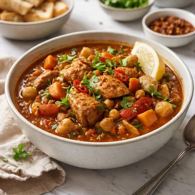 Image of Fusion Spiced Crock Pot Chicken Stew with Vegetables