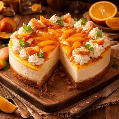 Image of Fuzzy Navel Cheesecake