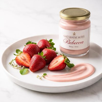 Image of Galt House Hotel Rebecca Sauce and Strawberries