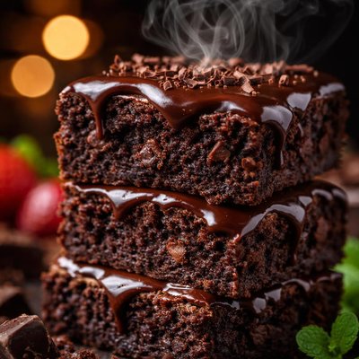 Image of Ganache Dark Fudgy Brownies
