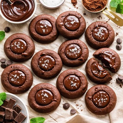 Image of Ganache Filled Chocolate Cookies from Scratch