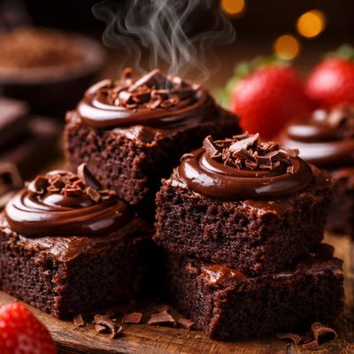 Image of Ganache Topped Brownie Bites