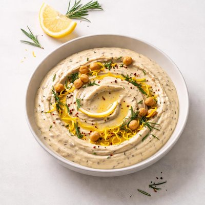 Image of Garbanzo Bean Dip W Meyer Lemon and Rosemary