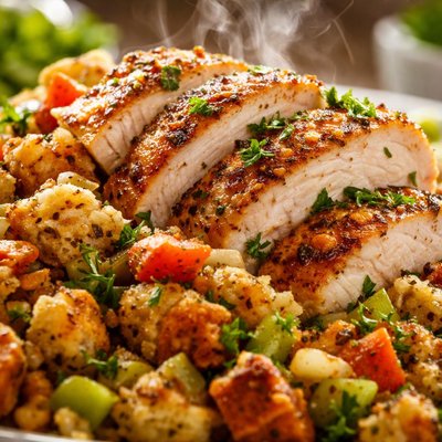 Image of Garden Chicken and Stuffing