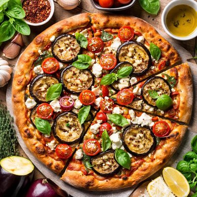 Image of Garden Eggplant Pizza