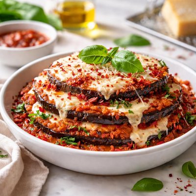 Image of Garden Fresh Eggplant Parmesan