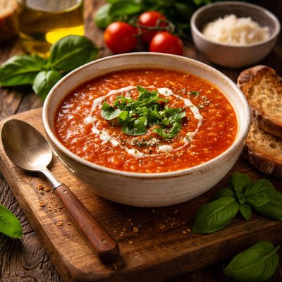 Image of Garden Fresh Tomato Basil Soup