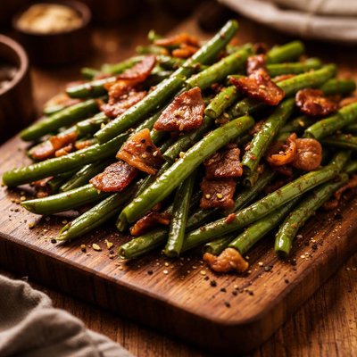 Image of Garden Green Beans with Bacon